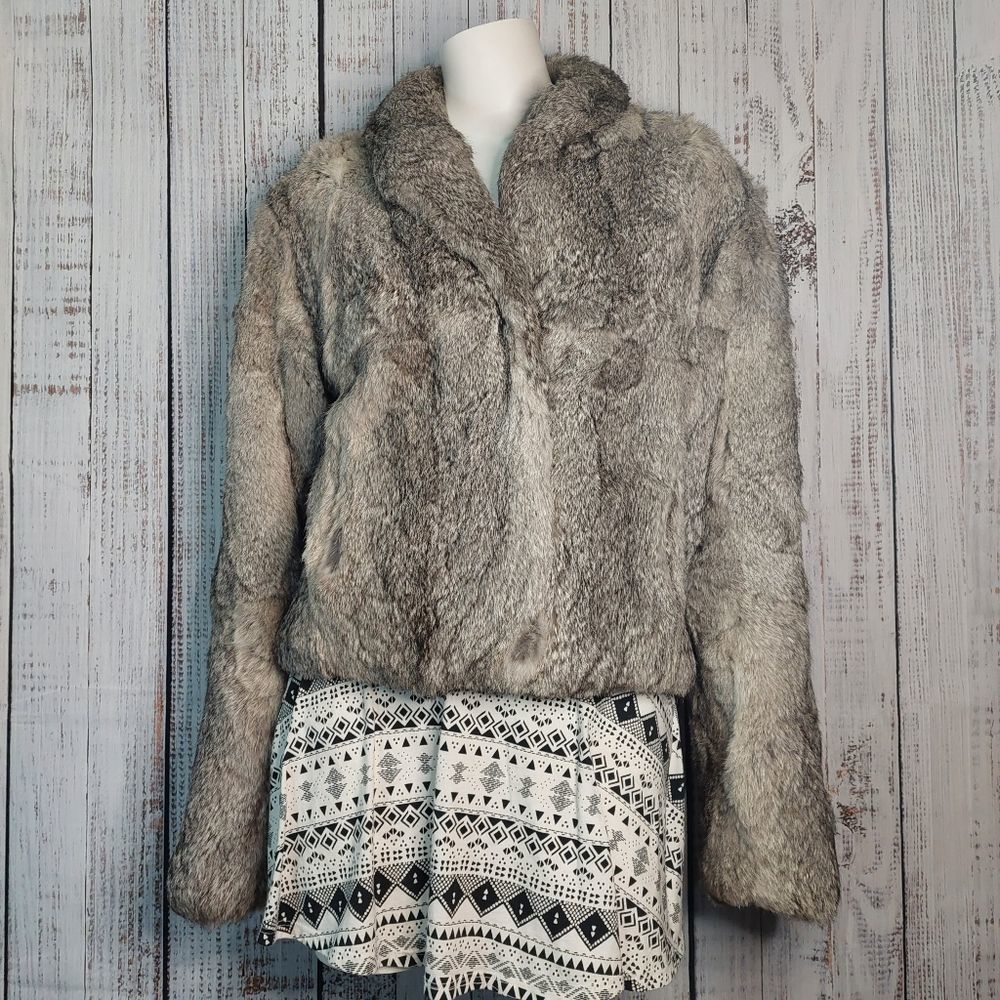 Womans Y Exchange Rabbit Fur Coat sz Small